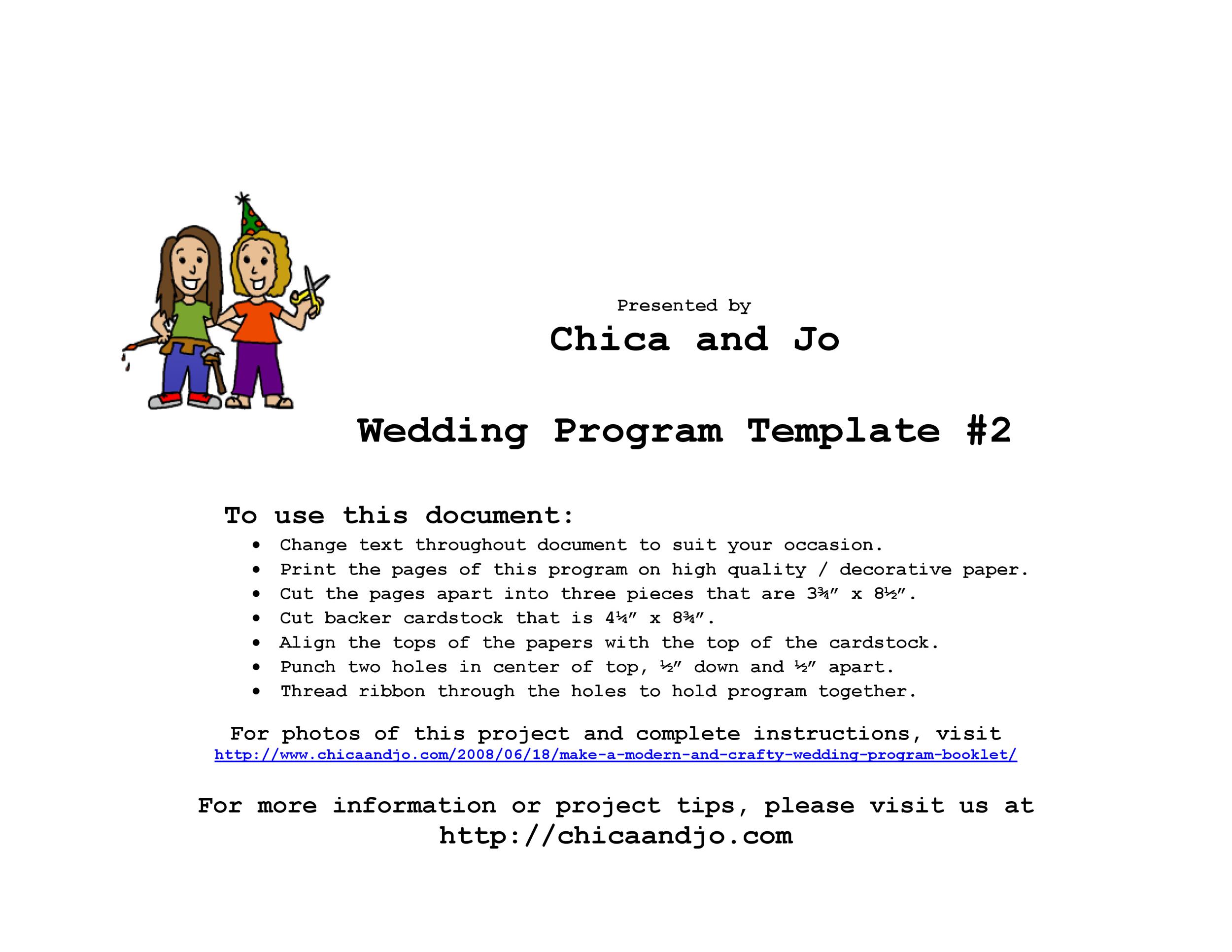 sample united methodist wedding program